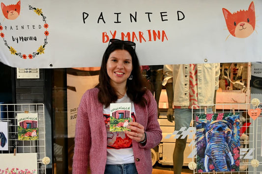Painted by Marina at Bevrijdingsbraderie in Wageningen.