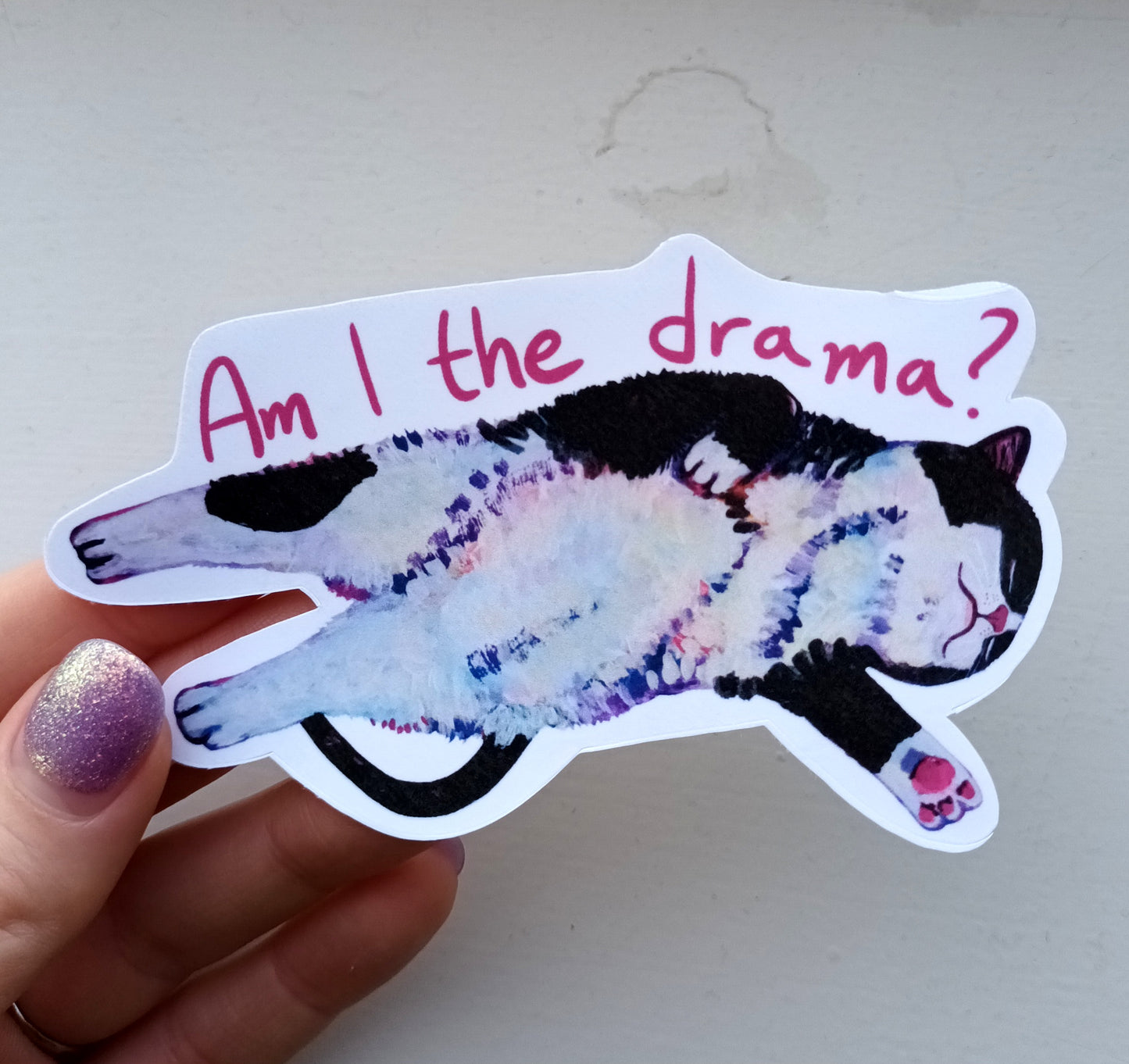 Drama cat sticker