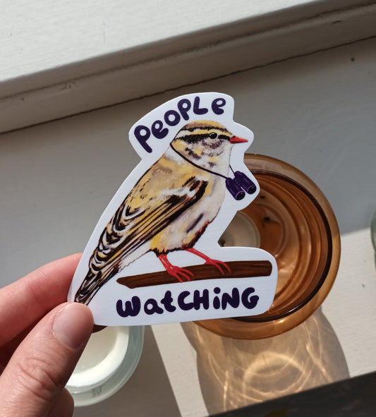 Waterproof vinyl sticker for birdwatching enthusiasts