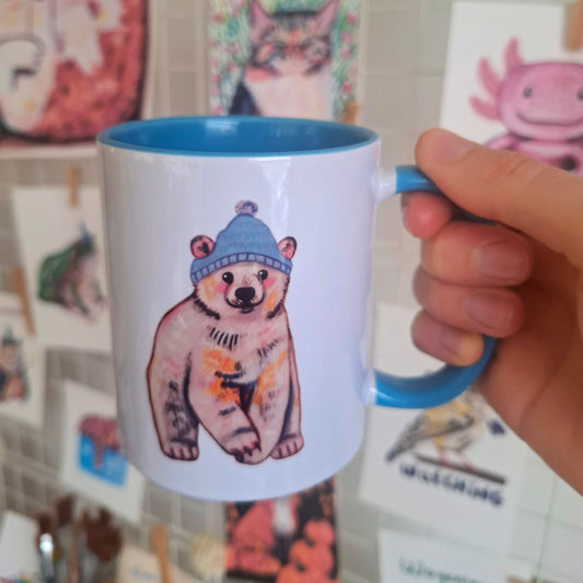 Cute Polar Bear Mug - Handmade Ceramic | Winter Collection