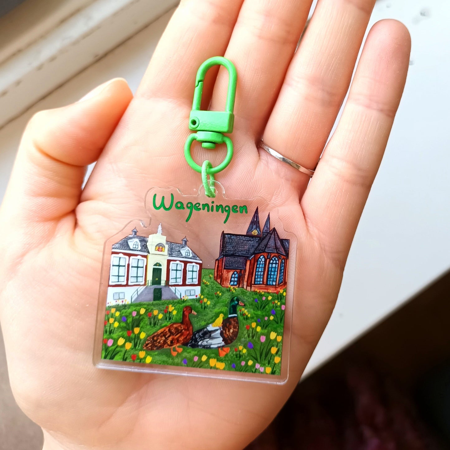 Wageningen Center Charm - Acrylic Keychain