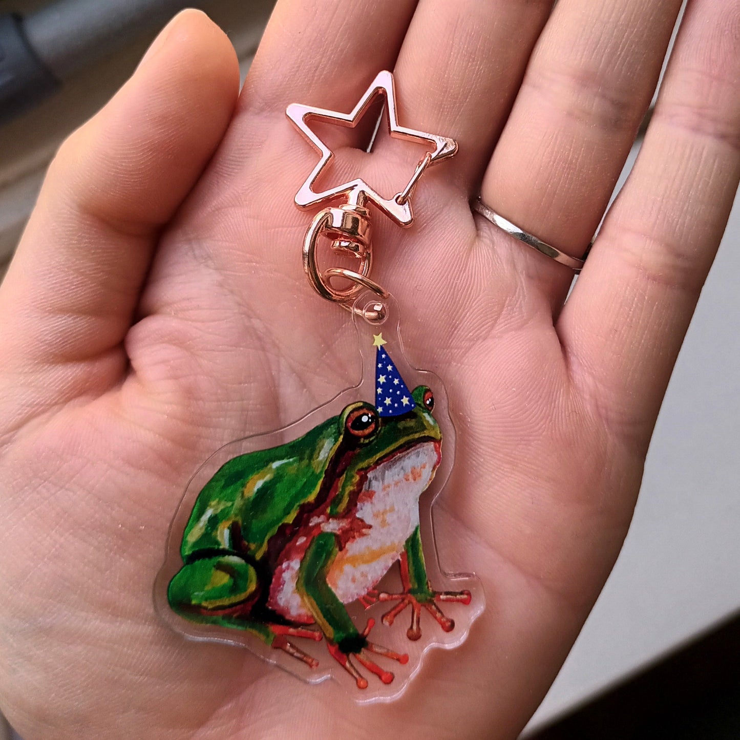 Frog Charm - Acrylic Keychain