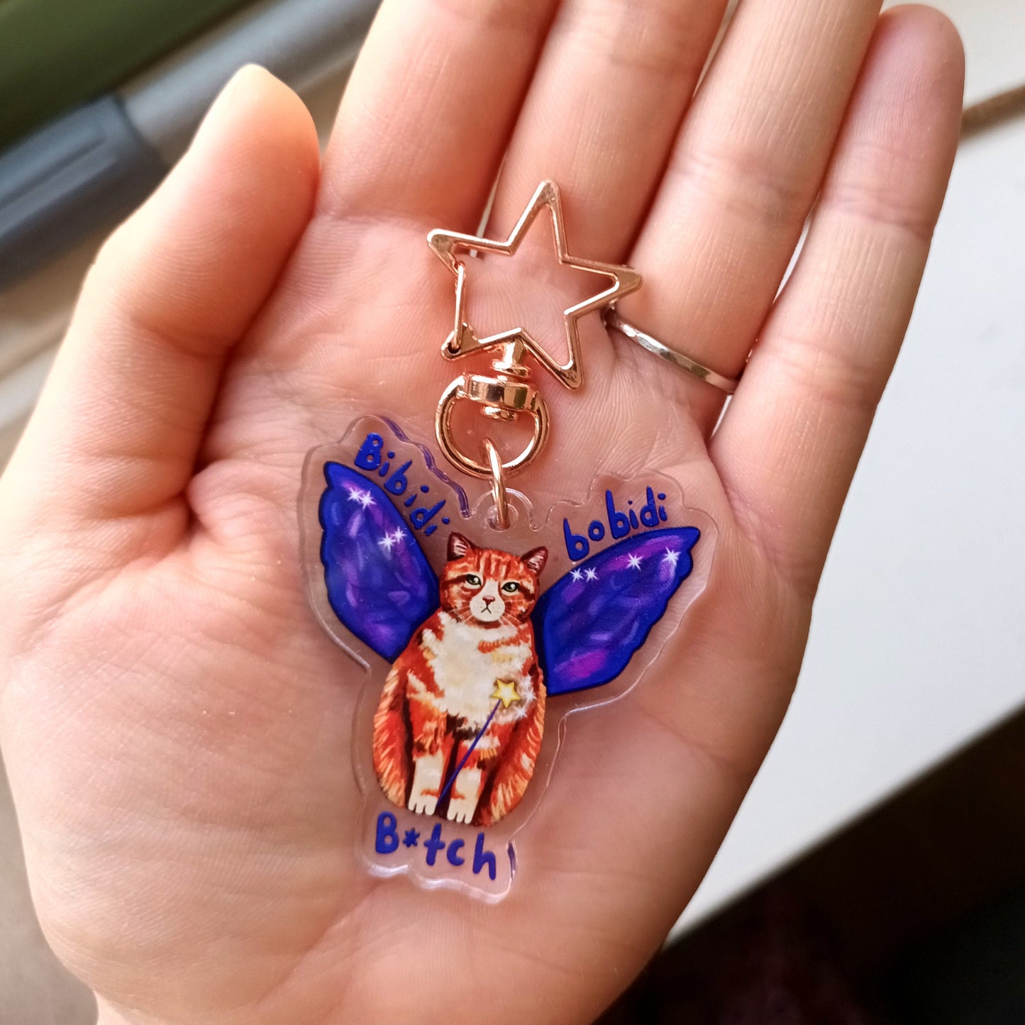 Bibidi Bobidi Cat Charm - Acrylic Keychain