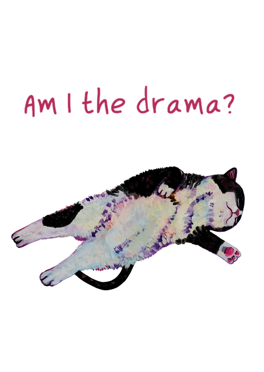 Am I the drama? - Postcard