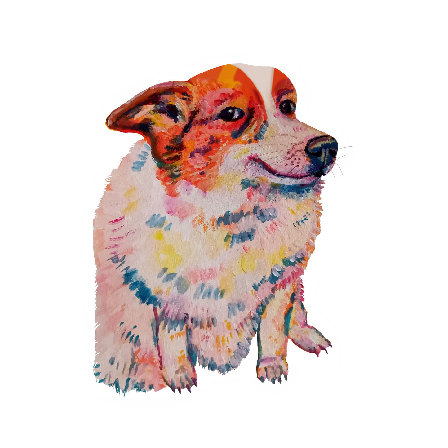 Side-Eye Dog Sticker – Funny & Sassy Pup, Waterproof Vinyl Decal