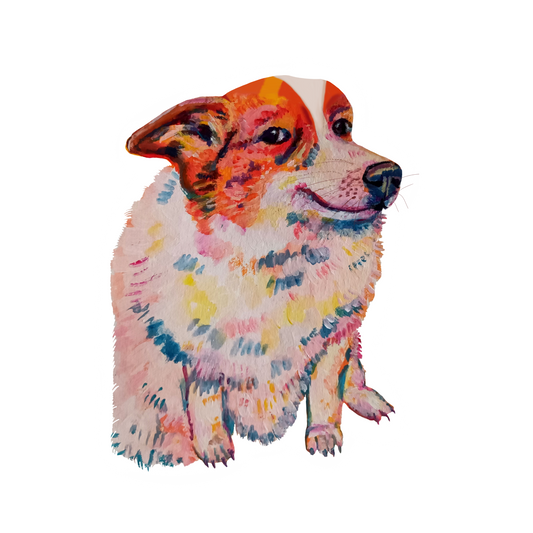 Side-Eye Dog Sticker – Funny & Sassy Pup, Waterproof Vinyl Decal