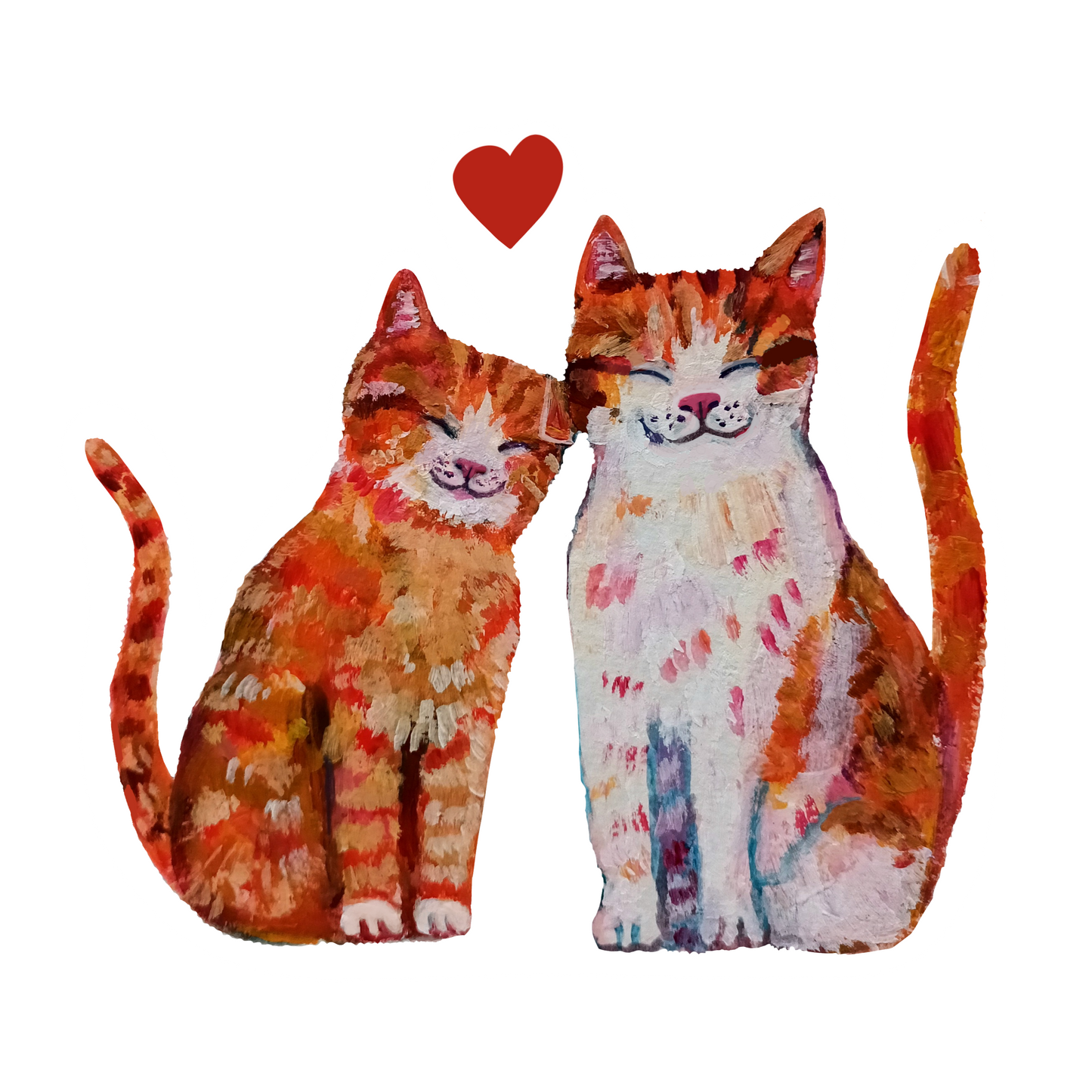 Cats in love sticker