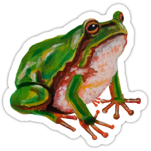 Frog sticker