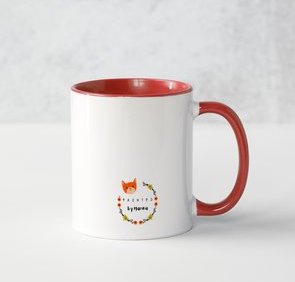 Bunny Christmas Mug - Handmade Christmas Mug